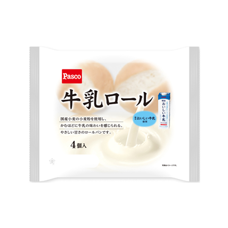 パスコ 牛乳ロール  4個入