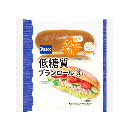 パスコ 低糖質ブランロール  3個入