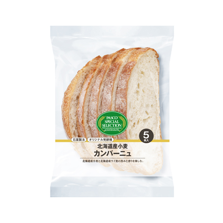 パスコ 北海道産小麦 カンパーニュ  5枚入