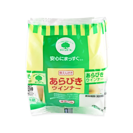 信州ハム グリーンマーク ポーク＆チキンあらびきウインナー 62g×2