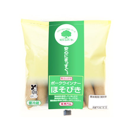 信州ハム グリーンマークほそびきポークウインナー 100g