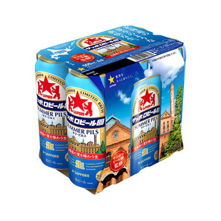 【6/25~27お届け分限り】サッポロサッポロビール園サマーピルス缶 6缶パック 500ml×6