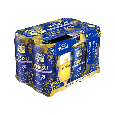 サッポロ ヱビス クリエイティブブリュー 和奏   350ml 6缶