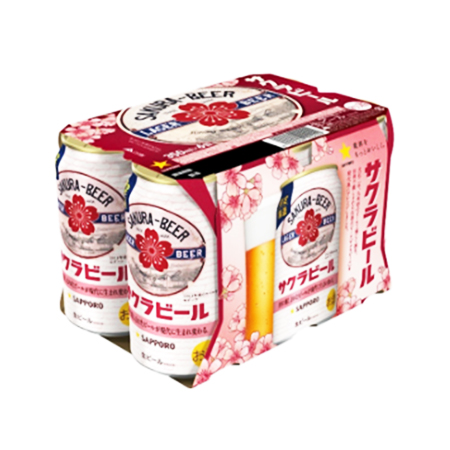 サッポロ サクラビール　350ｍｌ 6缶