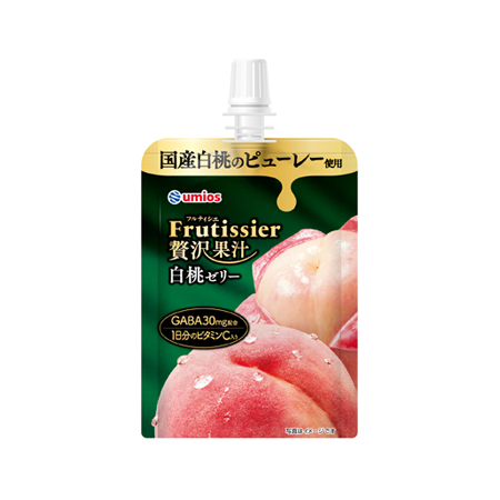 ウミオス フルティシエ贅沢果汁白桃ゼリー  150g