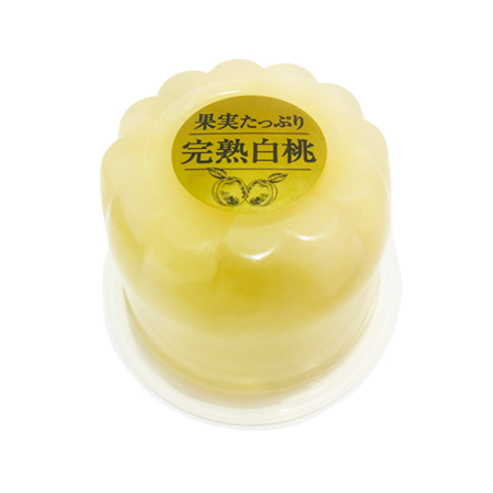 マルハニチロ 果実たっぷりゼリー完熟白桃  230g