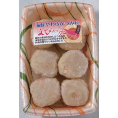 【1/4～5お届け分限り】海鮮やわらかつみれ えび 6個入