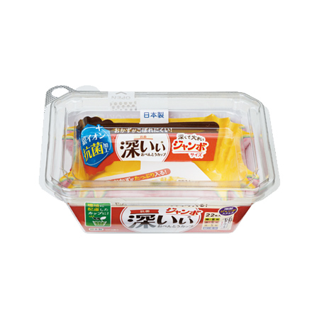 東洋アルミ 抗菌深いぃ おべんとうカップ 深型ジャンボスクエア 22枚