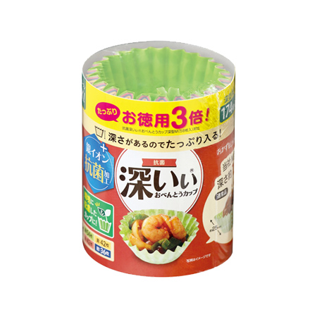東洋アルミ 抗菌深いぃ おべんとうカップ 深型Ｍ お徳用３倍 174枚
