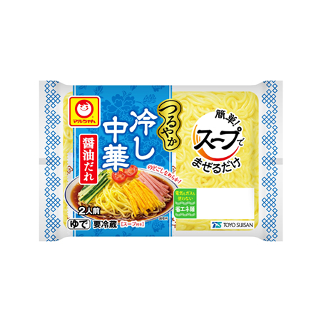 マルちゃん つるやか 冷し中華 醤油だれ  2人前