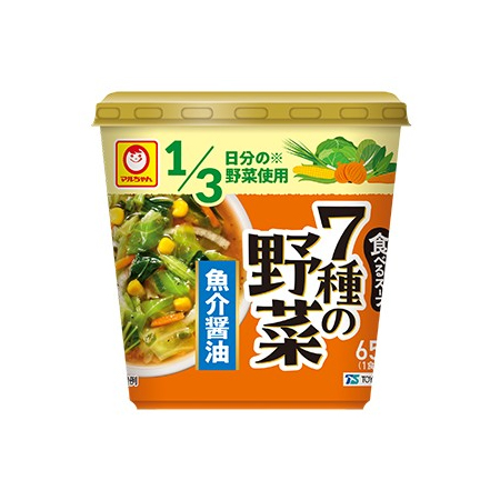 マルちゃん 食べるスープ ７種の野菜 魚介醤油  20g