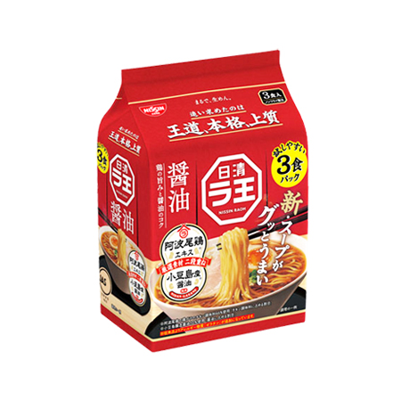 日清 ラ王 醤油   3食パック