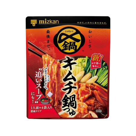 ミツカン 〆まで美味しい キムチ鍋つゆ ミニパック  1人前×4袋入