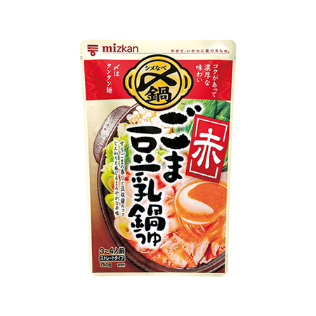 〈☆〉ミツカン 〆鍋 ごま豆乳鍋つゆ 赤  750g