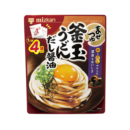 ミツカンまぜつゆ 釜玉うどんだし醤油  1人前×4袋