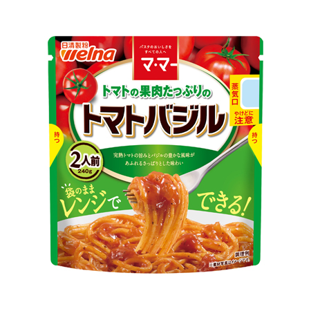 日清製粉ウェルナ マ・マー トマトの果肉たっぷりのトマトバジル  240g