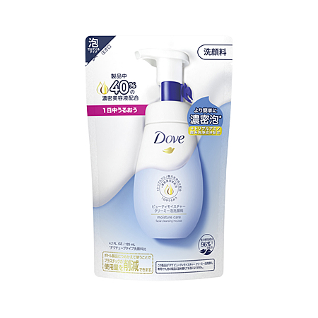 ユニリーバ ダヴ ビューティモイスチャー クリーミー泡洗顔料 つめかえ 125ml