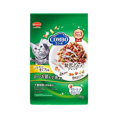 コンボ キャット まぐろ味・かつお節・小魚添え 140g×5