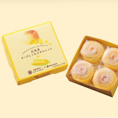 【9/26お届け分限り】函館洋菓子スナッフルスチーズとうきびオムレット 4個入