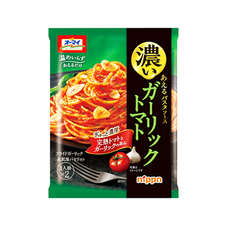ニップン オーマイ 濃いあえるパスタソース ガーリックトマト  80g