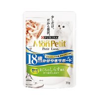 モンプチ プチリュクス 18歳以上用 かがやきサポート まぐろのしらす添え かつおだし仕立て 35g