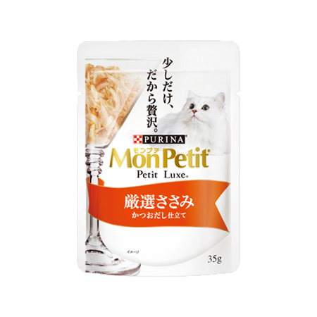 モンプチ　プチリュクスパウチ　厳選ささみ 35g