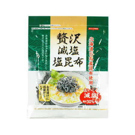日東海藻 贅沢塩減塩昆布  25g
