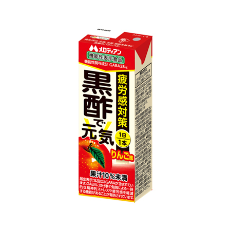 メロディアン 黒酢で元気  200ml