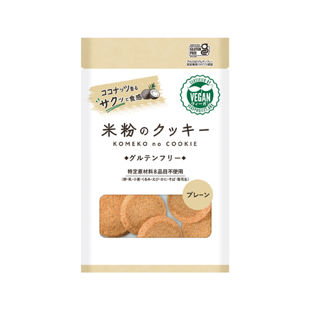 メロディアン米粉のクッキー プレーン  6枚入