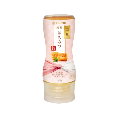 日本蜂蜜 レンゲ印国産純粋はちみつ  140g