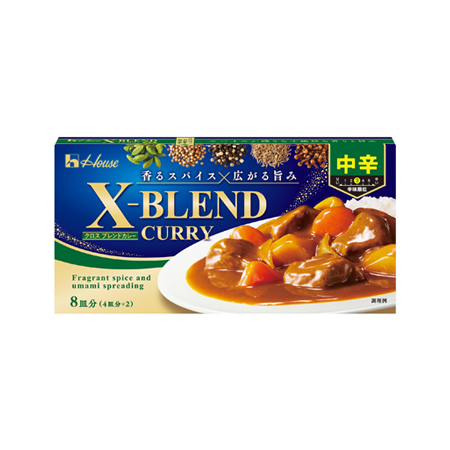ハウス クロスブレンドカレー 中辛  140g