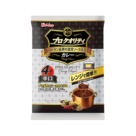 ハウス プロクオリティ カレー 辛口  4袋入