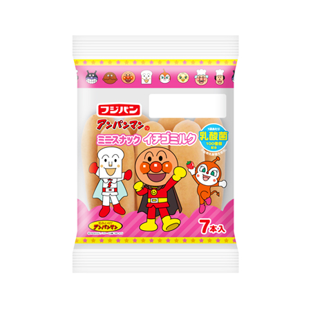 フジパン アンパンマンのミニスナック イチゴミルク  7個入