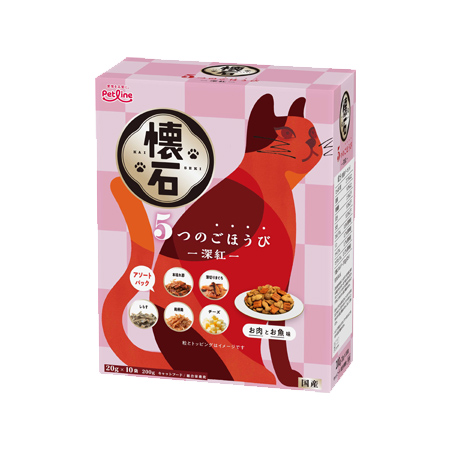 [D]懐石 5つのごほうび 深紅 猫用 200g
