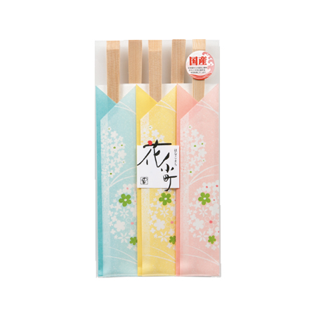 やなぎプロダクツ 花小町（彩）杉天削箸 5膳