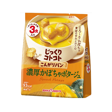 ポッカサッポロ こんがりパン濃厚かぼちゃポタージュ  3食入