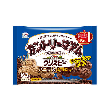 不二家 カントリーマアムクリスピー（バニラ＆ショコラ）  163g