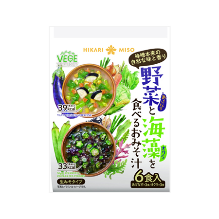 ひかり味噌 野菜と海藻を食べるおみそ汁 6食入