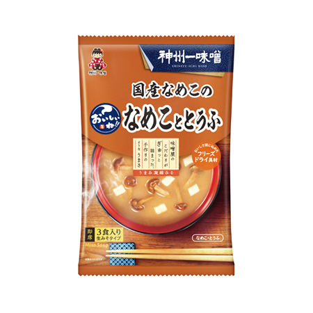 神州一味噌 おいしいね！！ 国産なめこのなめこととうふ  3食入