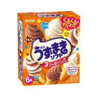 明治 うずまきソフト バニラ・チョコ・バニラ＆チョコ  70ml×6