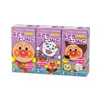 明治 それいけ!アンパンマンのぶどうとりんご 125ml×3