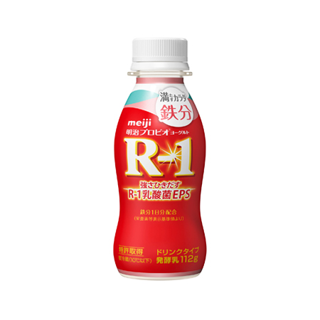 明治 プロビオヨーグルトR－1ドリンクタイプ満たすカラダ鉄分　112g