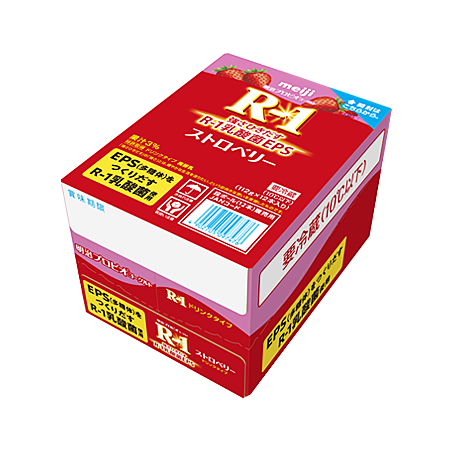 明治 プロビオヨーグルトR－1ドリンクタイプ ストロベリー   112g ケース