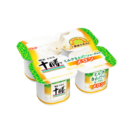 明治 北海道十勝ミルクきわだつヨーグルト メロン  70g×4