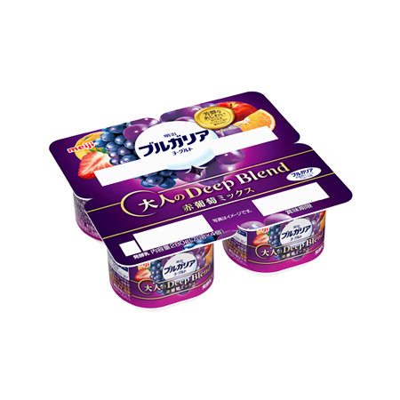 明治ブルガリアヨーグルト 大人のDeepBlend赤葡萄ミックス  70g×4