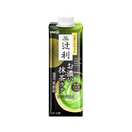 明治 辻利お濃い抹茶ラテ  210ml