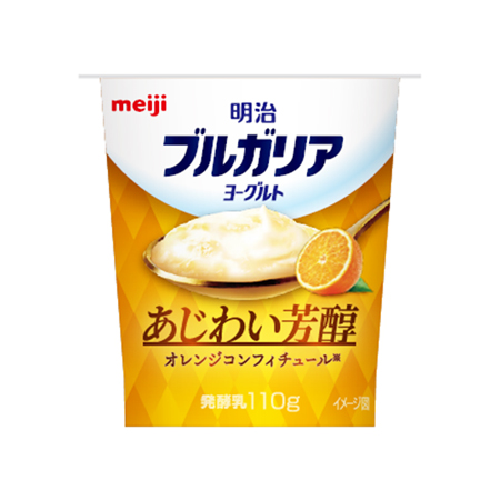 明治 ブルガリアヨーグルト あじわい芳醇 オレンジコンフィチュール  110g