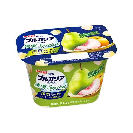 [あ]明治 ブルガリアヨーグルト 果実Special 洋梨ミックス  180g