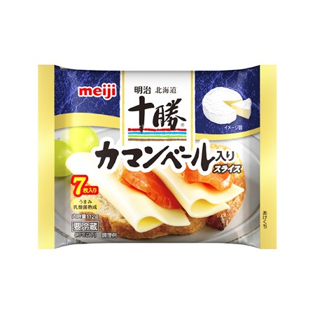 明治 北海道十勝カマンベール入りスライスチーズ  112g