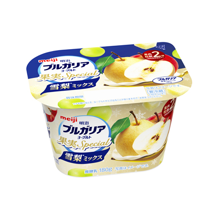 明治 ブルガリアヨーグルト 果実Special 雪梨ミックス  180g